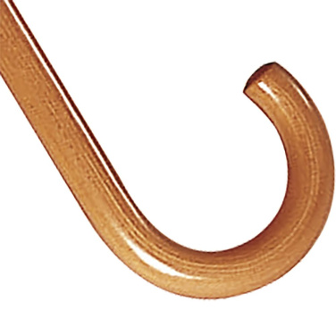 Автоматический зонт-трость FARE с деревянным стержнем с логотипом, антрацит – детальный вид 5