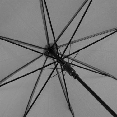 Недорогой автоматический зонт FARE ÖkoBrella с куполом из переработанного PET с логотипом, серый (waterSAVE®) – детальный вид 3