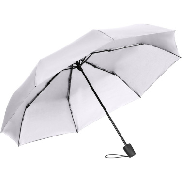 Компактный складной зонт FARE Topless с логотипом, белый – детальный вид 4