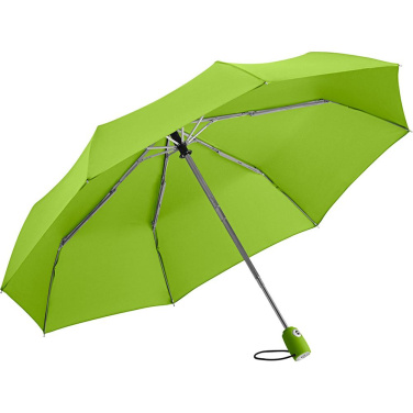 Мини-зонт-автомат FARE® AOC с логотипом (30 цветов), лайм – детальный вид 10