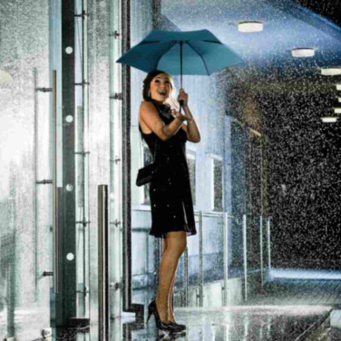 Сверхлёгкий мини-зонт-автомат FARE® FiligRain Only200 с логотипом, тёмно-синий (waterSAVE®) – детальный вид 5