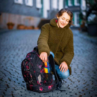 Детский складной зонт FARE® 4Kids с логотипом, светло-зелёный – детальный вид 9