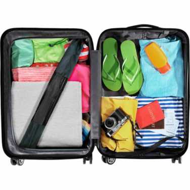Пляжный зонт FARE® Travelmate Camper с логотипом, чёрный – детальный вид 2