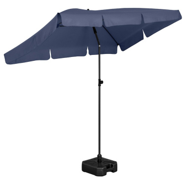 Зонт от солнца FARE® Parasol R, 200 × 122 см с логотипом, ночной синий – детальный вид 2