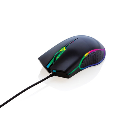 Игровая мышь RGB – с RGB-подсветкой, вид сзади под углом