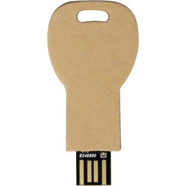 Флеш-накопитель USB 2.0 из переработанной бумаги в форме ключа, изображение товара