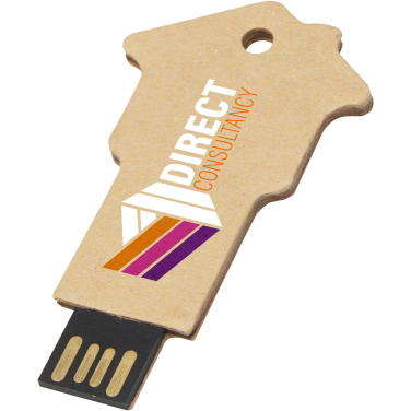 Флеш-накопитель USB 2.0 из переработанной бумаги в форме дома, изображение товара