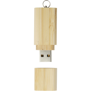 Флеш-накопитель USB 2.0 из бамбука с брелоком, изображение товара