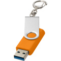 Флеш-накопитель USB 3.0 Rotate с брелоком, Апельсин