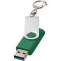 Флеш-накопитель USB 3.0 Rotate с брелоком, Зеленый