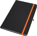 Блокнот формата А5 в линейку, шелковый, апельсин
