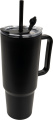 Кружка XXL с трубочкой 1200 мл TEODORA, черный