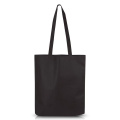 Нетканый мешок с длинной ручкой, 80 г, термосварной / Donbag, черный