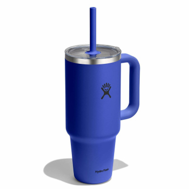Дорожный стакан объемом 1183 мл с прозрачной крышкой, цвет Capri Blue., изображение товара