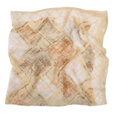 Detty – женский шарф, 90×90, коричневый