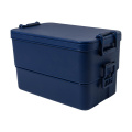 Duplox – штабелируемый ланч-бокс, темно-синий