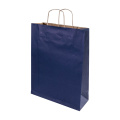 Papbag M – бумажный подарочный пакет, средний, темно-синий