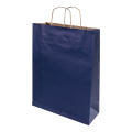 Papbag L – большой бумажный подарочный пакет, темно-синий
