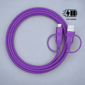 Кабель Opti Color для зарядки и передачи данных, фиолетовый