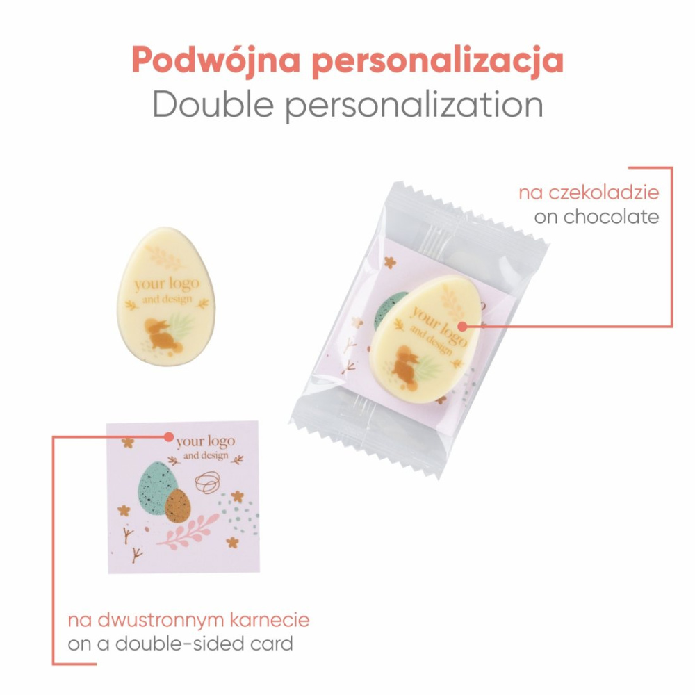 Рекламная открытка – с принтом шоколадного яйца, изображение товара (1)