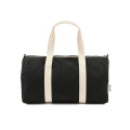 Спортивная сумка Zurich 30 л, изготовлена из переработанного хлопка и переработанного ПЭТ. Плотность ткани: 330 г/м²., Черный