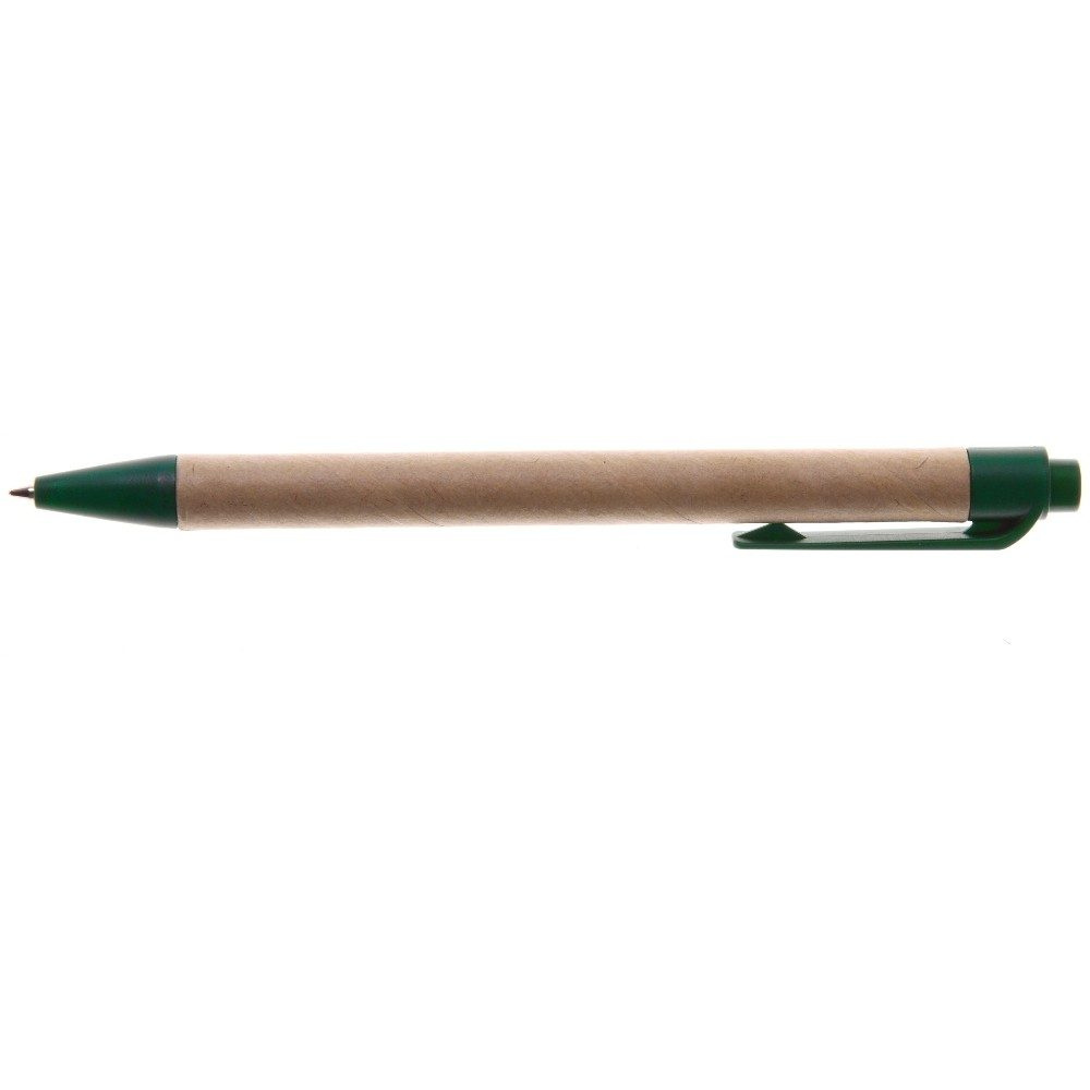 Шариковая ручка из переработанного картона | Nicholas, зеленый, изображение товара (1)