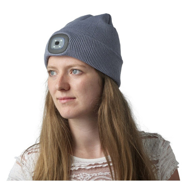 Зимняя шапка с COB-светильником, графит, изображение товара (2)