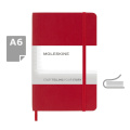 Блокнот MOLESKINE, примерно формат А6, красный