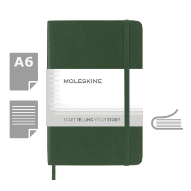 Блокнот MOLESKINE, примерно формат А6, хаки, изображение товара (4)