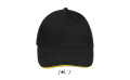 BUFFALO SIX PANEL CAP, Черный/Золотой