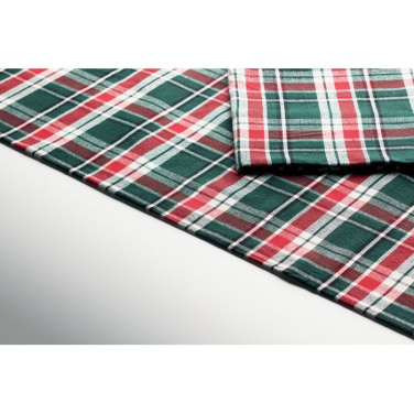 Chequer cotton tablecloth set, Многоцветный, изображение товара (2)