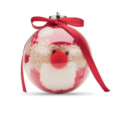 Santa socks in bauble ornament, Красный, изображение товара (3)