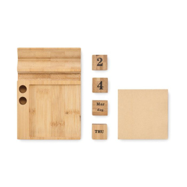 Bamboo desktop calendar, Древесина, изображение товара (3)