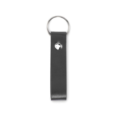 PU loop key ring, Черный, изображение товара (2)