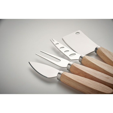 Set of 4 cheese knives, Древесина, изображение товара (3)