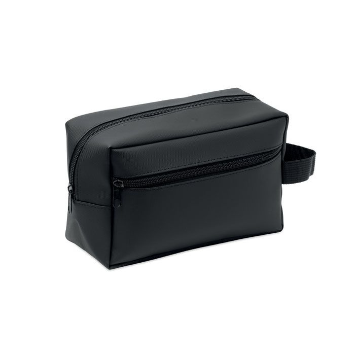 Toiletry bag in 600D RPET, Черный, изображение товара (1)