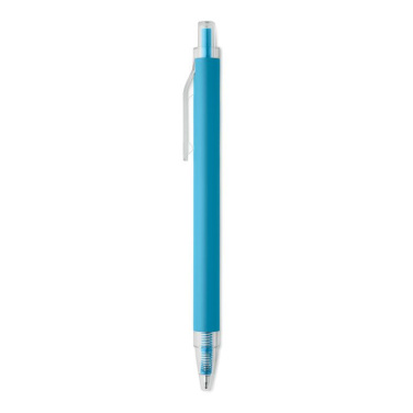 Recycled aluminium ball pen, Бирюзовый, изображение товара (3)