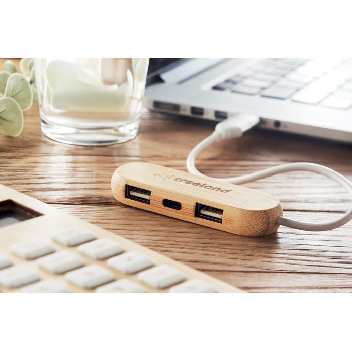 Разветвитель USB, Древесина, изображение товара (1)