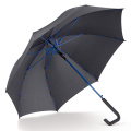 Зонт-трость 23 дюйма с автоматическим открыванием, черный / Синий