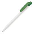 Шариковая ручка Ingeo™ Pen, твердый цвет, белый / Зеленый