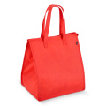 Сумка-холодильник из нетканого материала R-PET, 33 x 25,5 x 37 см, плотность ткани 75 г/м²., красный