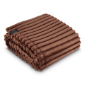 Sagaform Esther Recycled Feece Plaid 130x170 cm, темно-коричневый