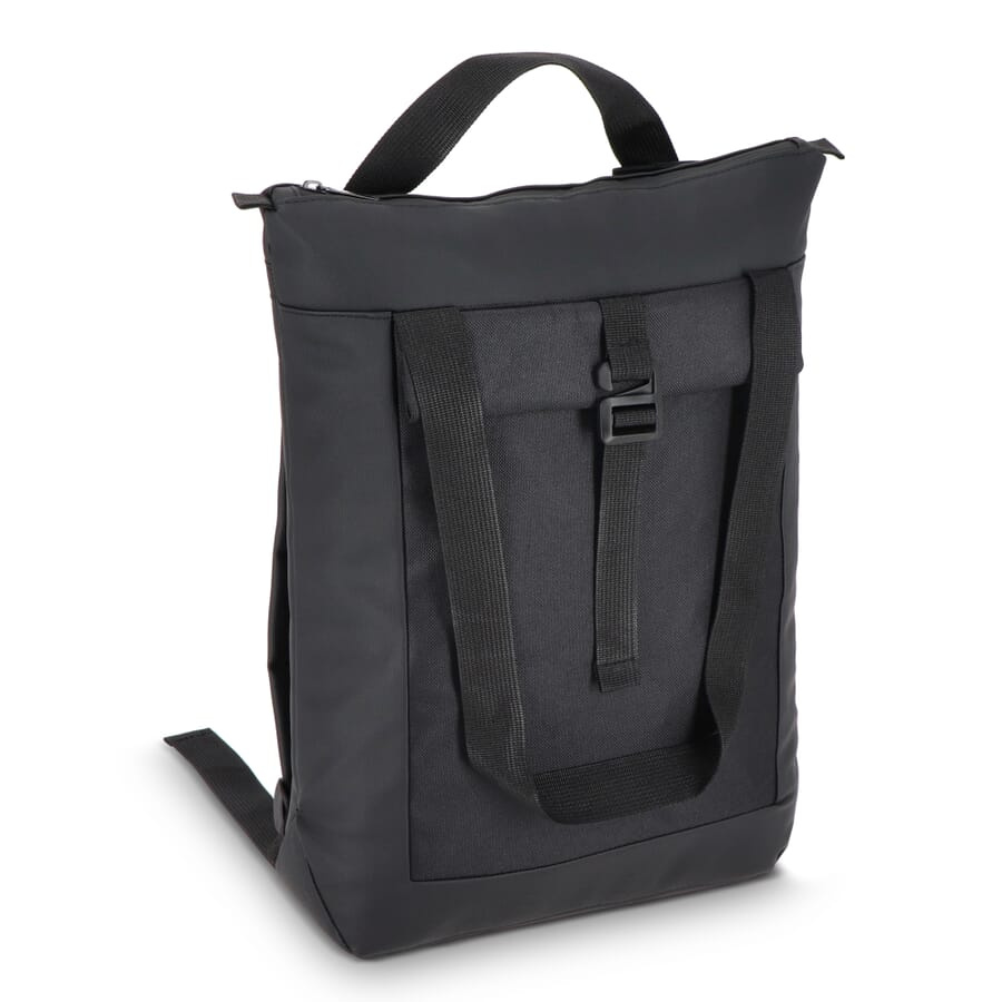 Рюкзак для ноутбука rPET 600D Navi, 36 x 40 x 10 см, черный, изображение товара (1)