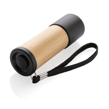 Фонарик из переработанного пластика, сертифицированный по стандарту Bamboo и RCS, коричневый, детальный вид (3)