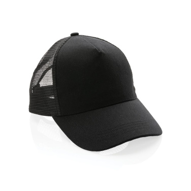 Кепка водителя грузовика Impact AWARE™ из хлопка с начесом, 5 панелей, 190 г, черный, детальный вид (1)