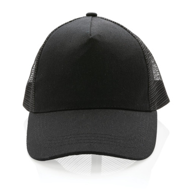 Кепка водителя грузовика Impact AWARE™ из хлопка с начесом, 5 панелей, 190 г, черный, детальный вид (2)