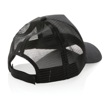Кепка водителя грузовика Impact AWARE™ из хлопка с начесом, 5 панелей, 190 г, черный, детальный вид (3)