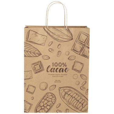 Сумка из крафт-бумаги с витыми ручками — 31 х 12 х 41 см – Kraft brown, изображение товара, Крафт-коричневый (1)