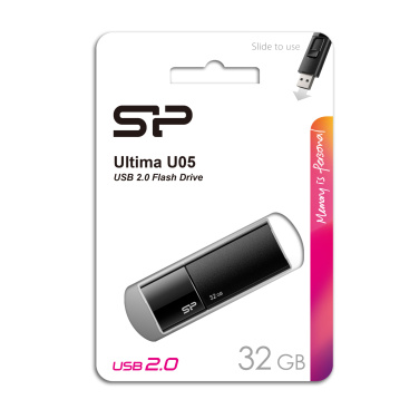 Pendrive Silicon Power Ultima U05 2.0, черный, 32ГБ, изображение товара (3)