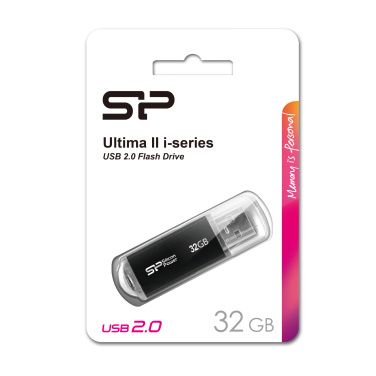 Флешка Silicon Power Ultima II i-серии 2.0, черный, 32ГБ, изображение товара (2)
